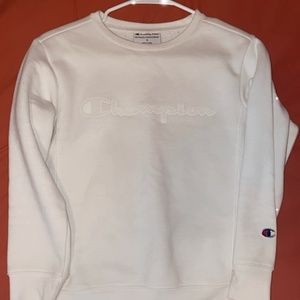 Champion Sweatshirt (White) Size S
